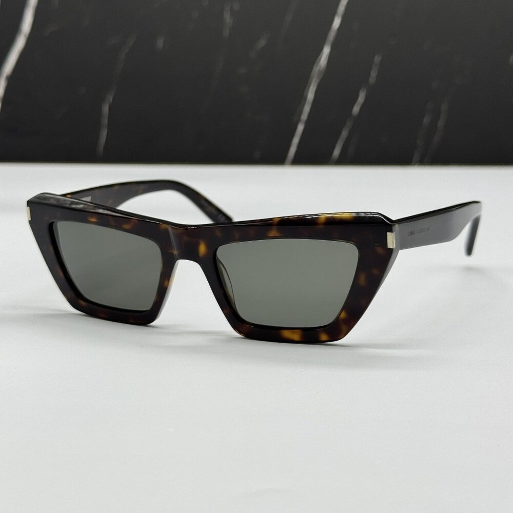 NEW SAINT LAURENT SUNGLASSES HAVANA WOMEN EYEWEAR SAINT LAURENT SL467 002 - Picture 1 of 10
